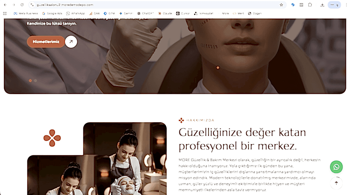 Güzellik Salonu v2 - Modern Estetik ve Bakım Merkezi Yazılımı