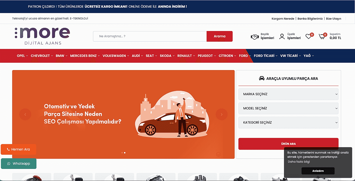 Oto Yedek Parça Yazılımı