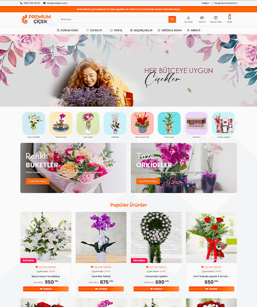 QR Kurye Modüllü Special Çiçekçi Yazılımı