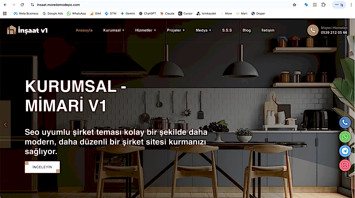 İnşaat v1 - Kurumsal İnşaat ve Mimarlık Yazılımı