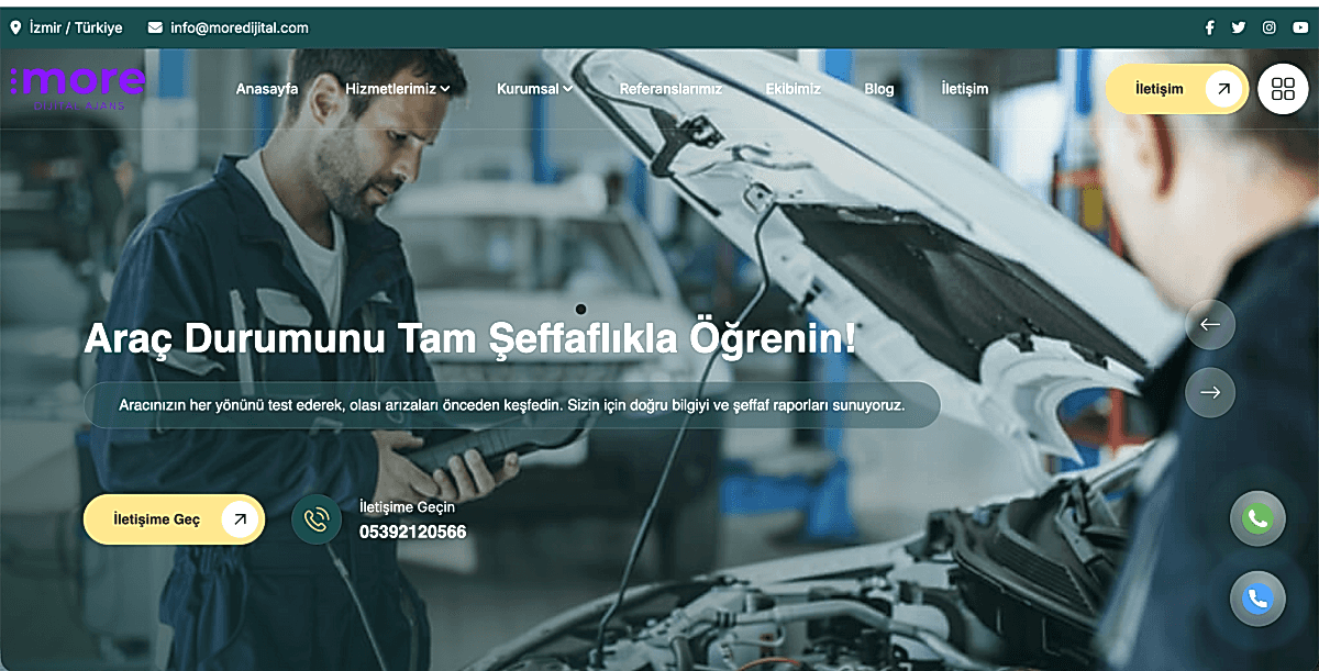 Profesyonel Araç Bakım ve Oto Ekspertiz Web Yazılımı