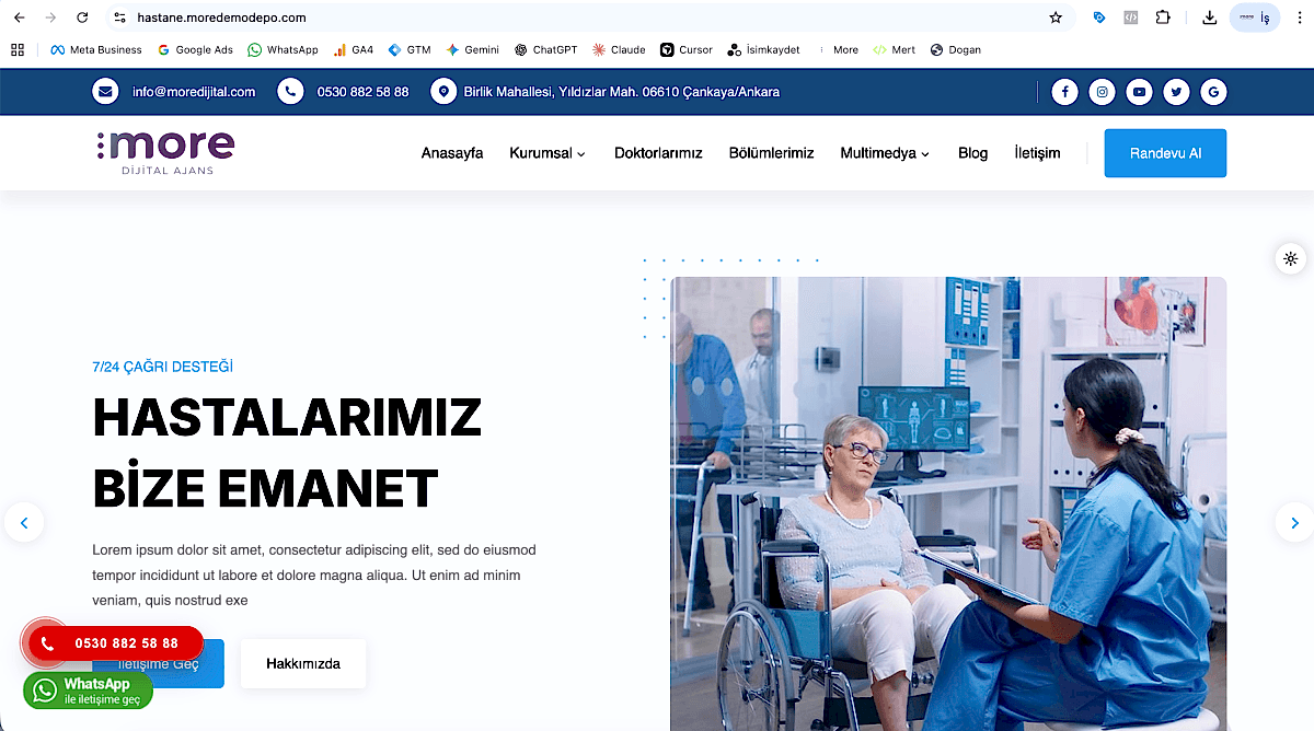 Hastane v1 - Kapsamlı Hastane ve Tıp Merkezi Yazılımı