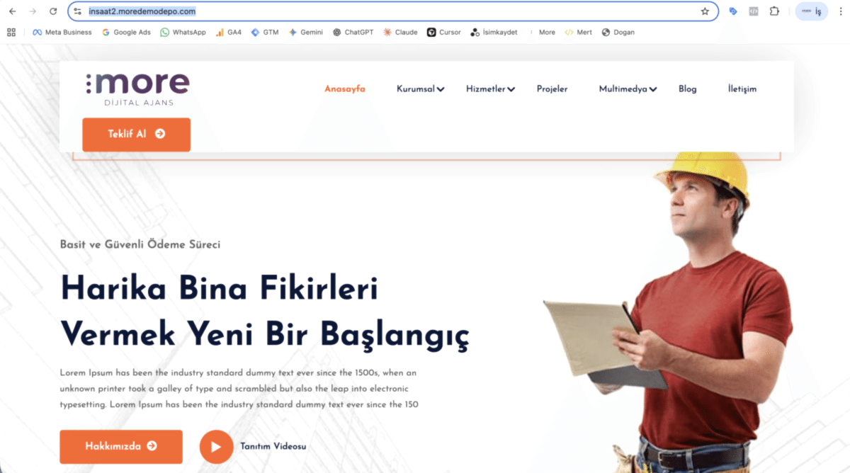 İnşaat v2 - Dinamik İnşaat ve Taahhüt Firması Yazılımı