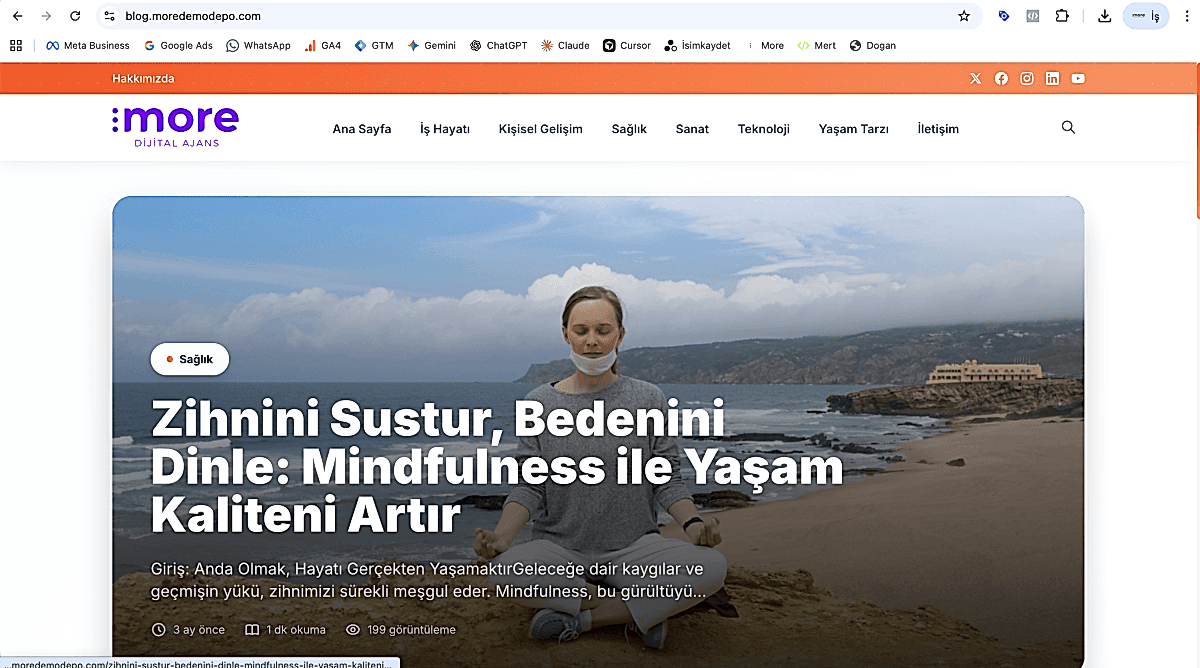 Blog v1 - Modern ve SEO Odaklı İçerik Yönetim Sistemi